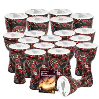 West African Drumming - Secondary - 20 Slap Pretuned Djembe Drum Set