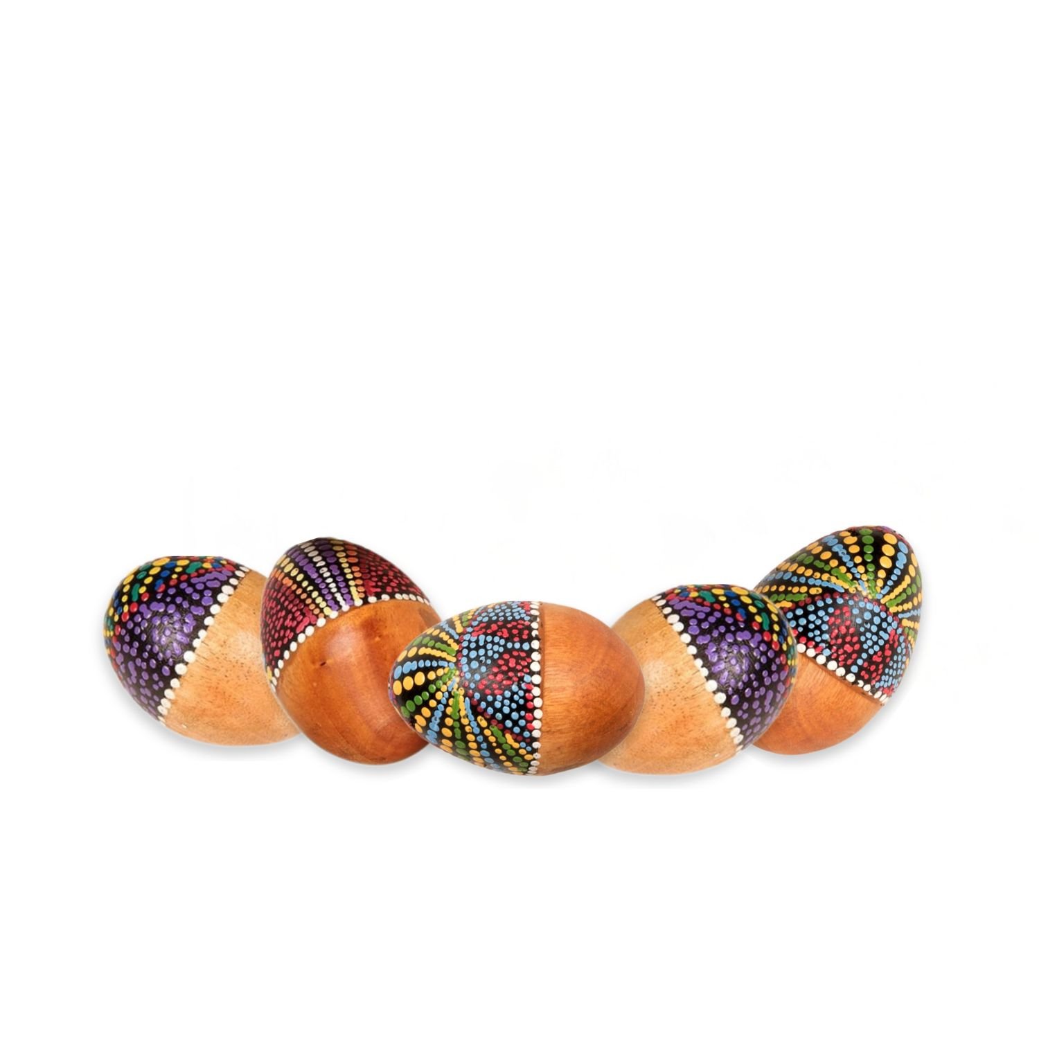 Egg Shaker - Small - 5cm, painted - pack of 5 Shakers